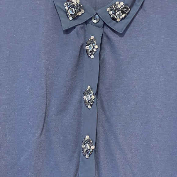 LOFT - sleeveless top with jeweled details - Picture 3 of 4